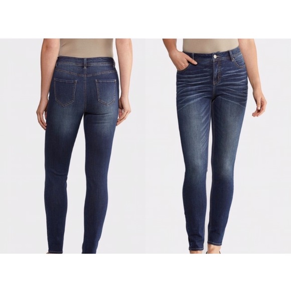 Dark Wash Skinny Jeans Size 2 NWT - Picture 5 of 7